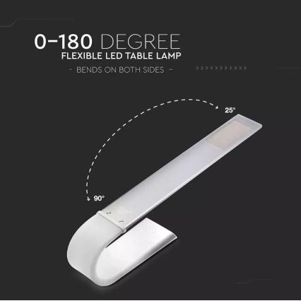 LED Flexible dimming επιτραπέζια λάμπα LED/6,5W/5V 2000 mAh 3000K/4500K/6000K