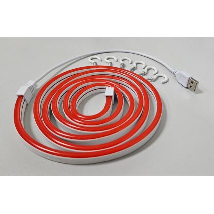 LED Flexible ταινία NEON LED/5V USB 1,8 m κόκκινο