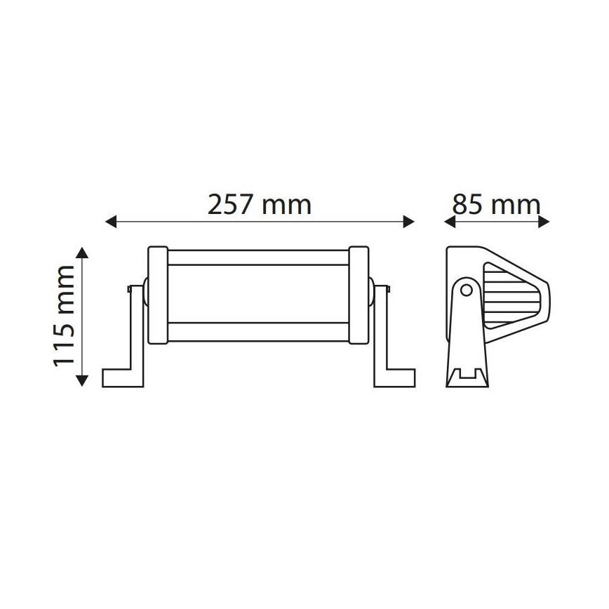 LED Φως βαρέως τύπου EPISTAR LED/36W/10-30V IP67 6000K
