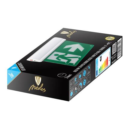 LED Φωτιστικό ασφαλείας LED/1W/240V 6,000K