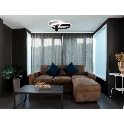 LED Dimmable φωτιστικό οροφής LED/65W/230V 3000-6500K λευκό/μαύρο + τηλεχειριστήριο