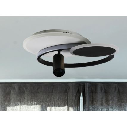 LED Dimmable φωτιστικό οροφής LED/65W/230V 3000-6500K λευκό/μαύρο + τηλεχειριστήριο