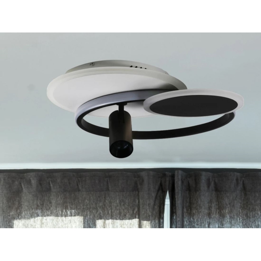 LED Dimmable φωτιστικό οροφής LED/65W/230V 3000-6500K λευκό/μαύρο + τηλεχειριστήριο