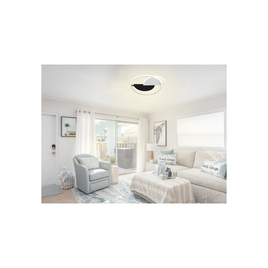 LED Dimmable φωτιστικό οροφής LED/70W/230V 3000-6500K λευκό/μαύρο + τηλεχειριστήριο