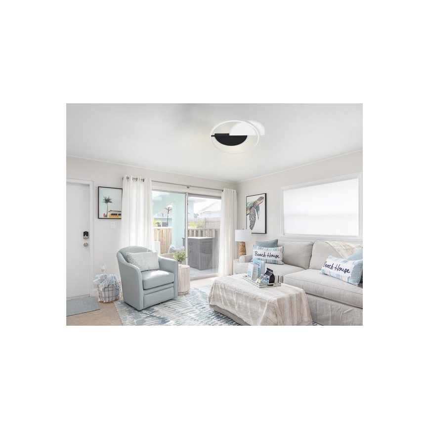 LED Dimmable φωτιστικό οροφής LED/70W/230V 3000-6500K λευκό/μαύρο + τηλεχειριστήριο