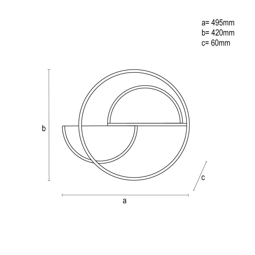 LED Dimmable φωτιστικό οροφής LED/70W/230V 3000-6500K λευκό/μαύρο + τηλεχειριστήριο