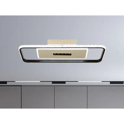 LED Dimmable φωτιστικό οροφής LED/75W/230V 3000-6500K λευκό/μαύρο + τηλεχειριστήριο