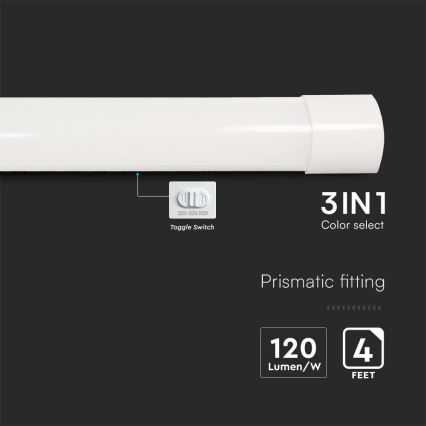 LED Φωτιστικό φθορίου LED/40W/230V 3000/4000/6500K 116 cm