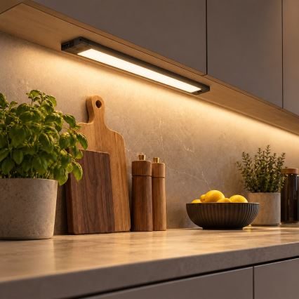 LED φωτιστικό κάτω ντουλαπιού LED/12W/230V 2700/3000/4000/5000/5700K 42 cm μαύρο