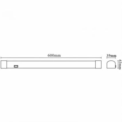 LED φωτιστικό κάτω ντουλαπιού LED/15W/230V 60 cm IP44 λευκό
