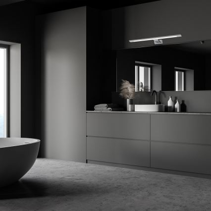 LED φωτιστικό καθρέφτη για μπάνιο SHINE LED/12W/230V 60 cm IP44 γυαλιστερό χρώμιο