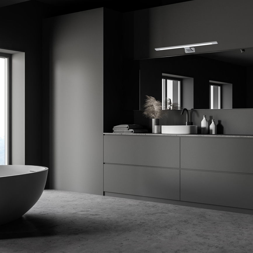 LED φωτιστικό καθρέφτη για μπάνιο SHINE LED/12W/230V 60 cm IP44 γυαλιστερό χρώμιο