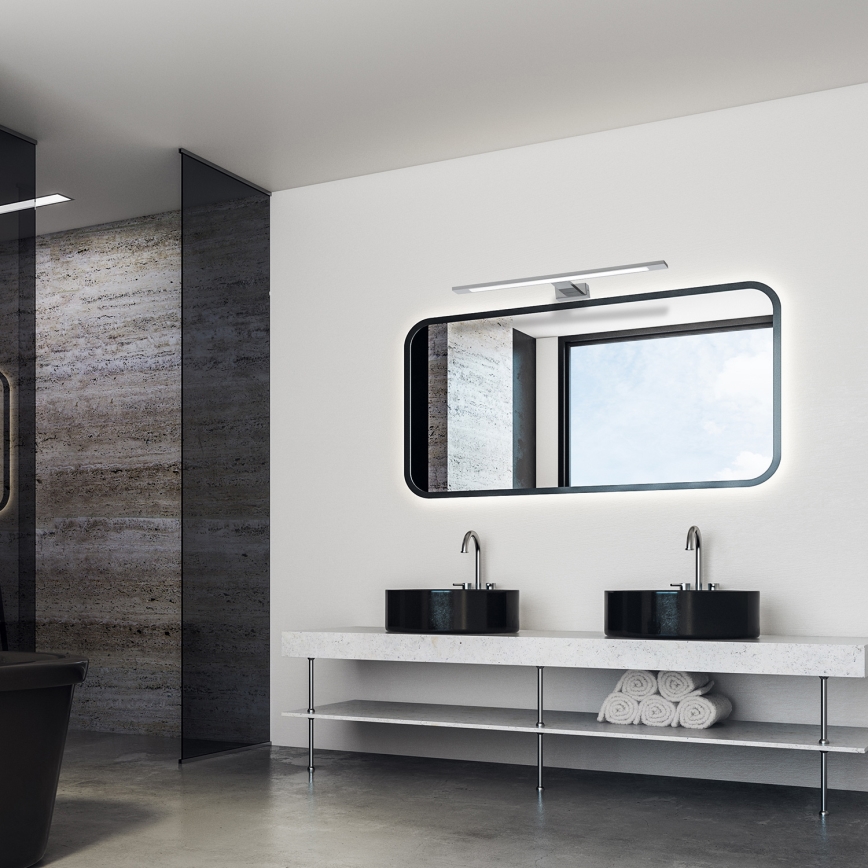 LED φωτιστικό καθρέφτη για μπάνιο SHINE LED/12W/230V 60 cm IP44 γυαλιστερό χρώμιο