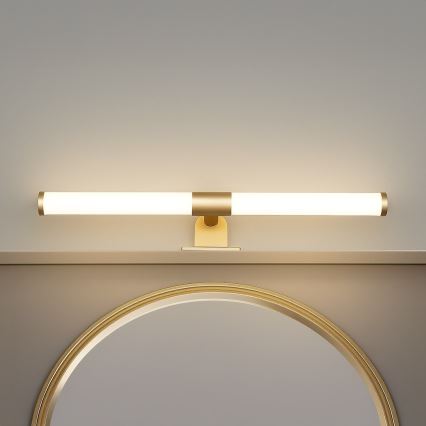 LED φωτιστικό καθρέφτη μπάνιου 2-σε-1 APA LED/6W/230V 40 cm IP44 χρυσό