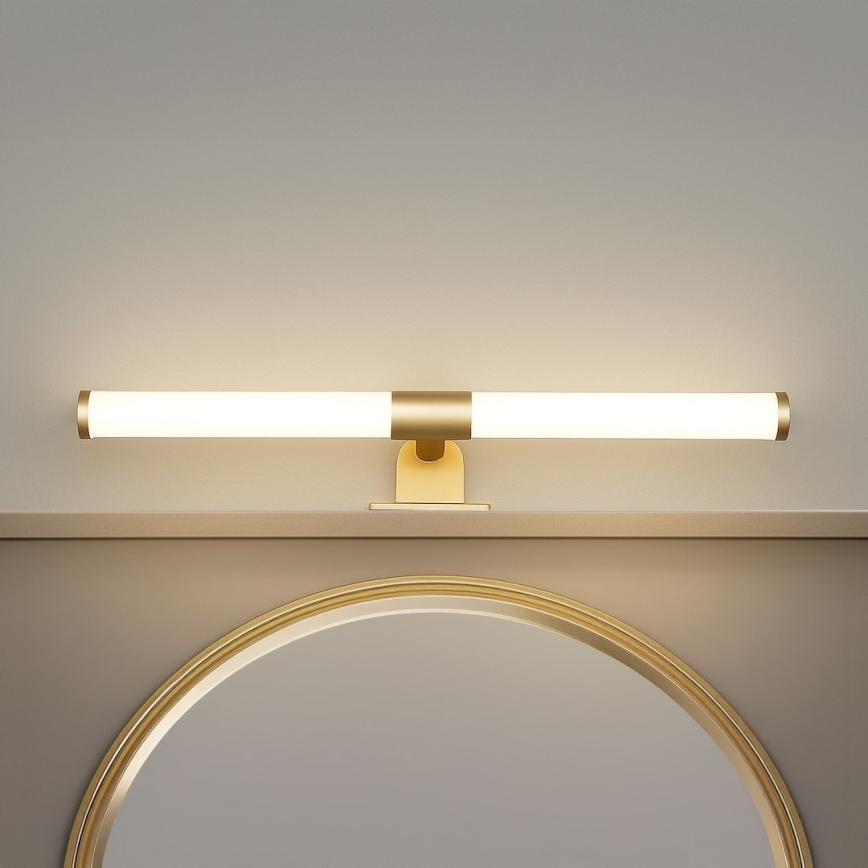 LED φωτιστικό καθρέφτη μπάνιου 2-σε-1 APA LED/6W/230V 40 cm IP44 χρυσό