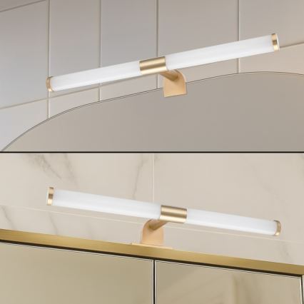 LED φωτιστικό καθρέφτη μπάνιου 2-σε-1 APA LED/6W/230V 40 cm IP44 χρυσό
