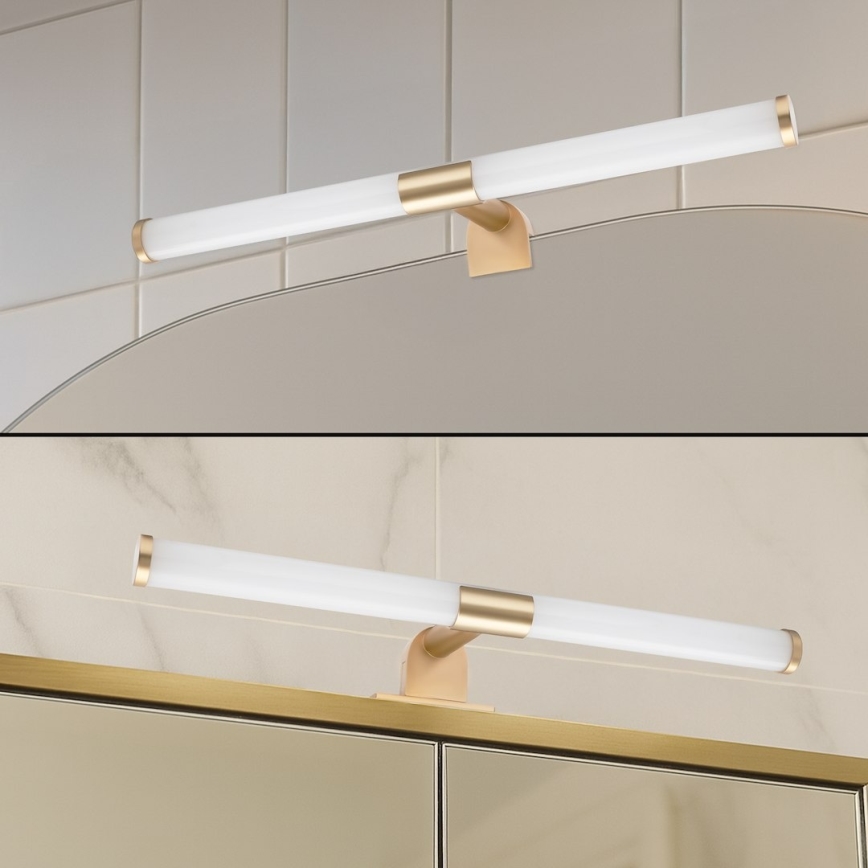 LED φωτιστικό καθρέφτη μπάνιου 2-σε-1 APA LED/6W/230V 40 cm IP44 χρυσό