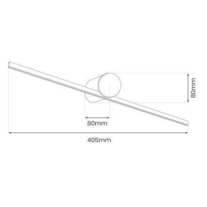 LED φωτιστικό καθρέφτη μπάνιου ARTIST LED/6W/230V 40 cm IP44 γυαλιστερό χρώμιο