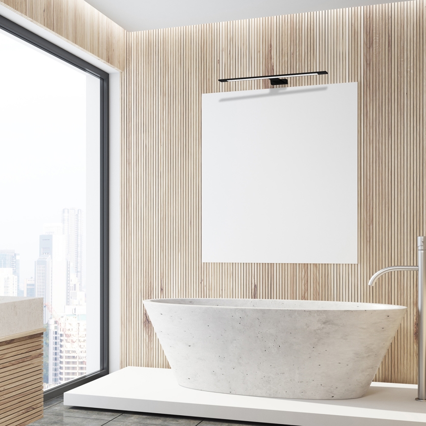 LED φωτιστικό καθρέφτη μπάνιου SHINE LED/12W/230V 60 cm IP44 μαύρο