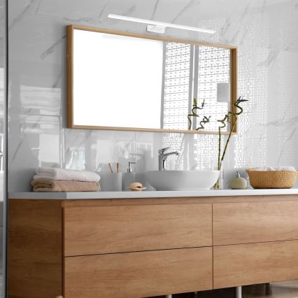 LED φωτιστικό καθρέφτη μπάνιου SHINE WHITE LED/15W/230V 80 cm IP44 λευκό