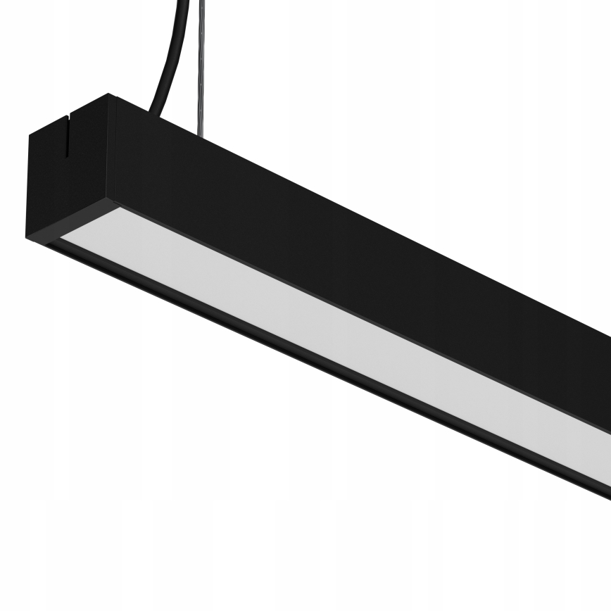 LED φωτιστικό (κρεμαστό σε καλώδιο / επιτοίχιο) 44W 230V 3000K 120 cm μαύρο