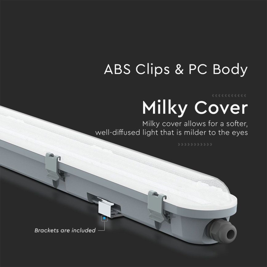 LED Τεχνικό φθορισμού φωτιστικό M-SERIES LED/36W/230V 4000K 120cm IP65