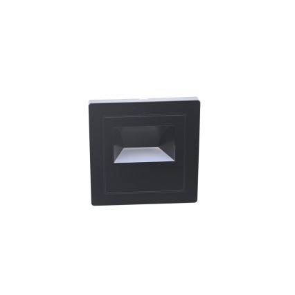 LED φωτιστικό σκάλας LED/3W/230V 6000K μαύρο
