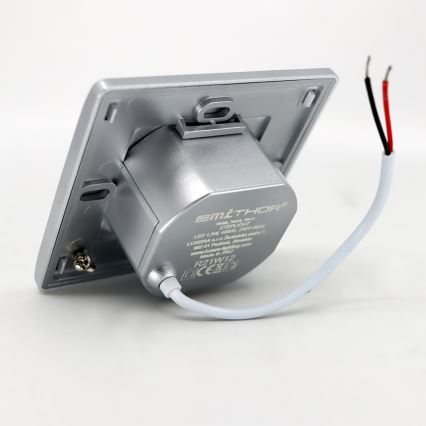 LED Φωτιστικό σκάλας STEP LIGHT LED/1,5W/230V ασημί