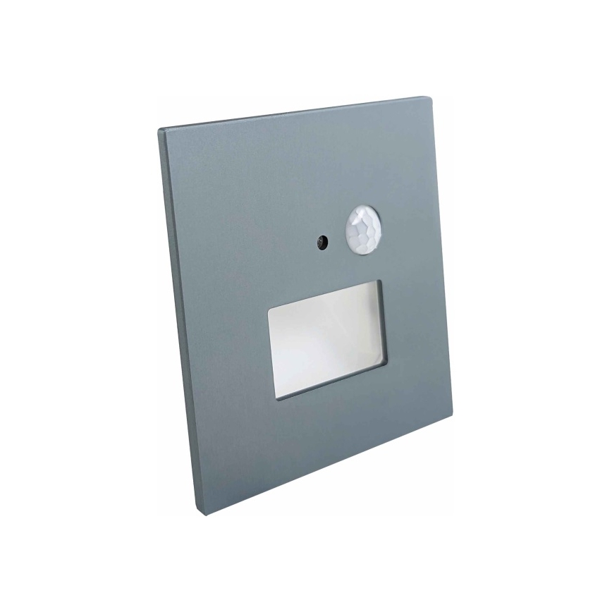 LED φωτιστικό σκάλας με αισθητήρα κίνησης και λυκόφωτος LED/1,5W/230V 3000/4000/6000K ανθρακί