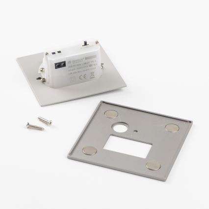 LED φωτιστικό σκάλας με αισθητήρα κίνησης και λυκόφωτος LED/1,5W/230V 3000/4000/6500K γκρι