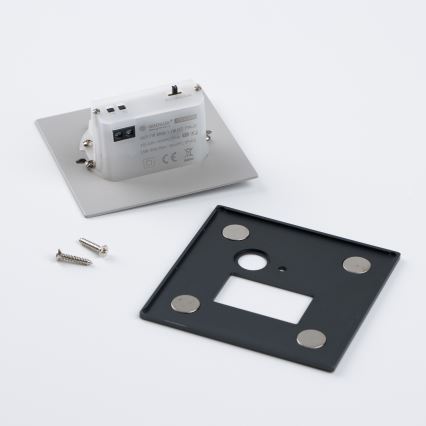 LED φωτιστικό σκάλας με αισθητήρα κίνησης και λυκόφωτος LED/1,5W/230V 3000/4000/6500K ανθρακί