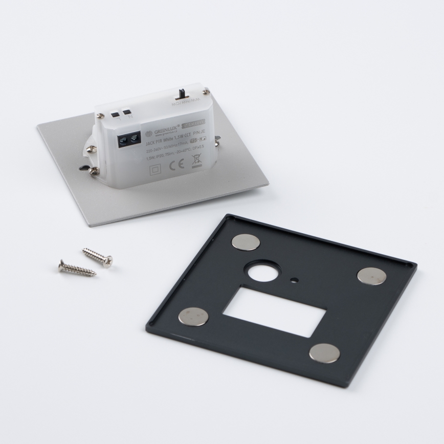 LED φωτιστικό σκάλας με αισθητήρα κίνησης και λυκόφωτος LED/1,5W/230V 3000/4000/6500K ανθρακί