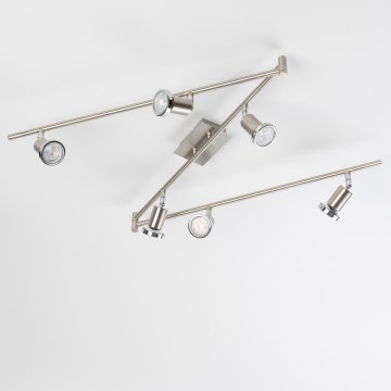 LED φωτιστικό σποτ 6xGU10/5W/230V ματ χρώμιο