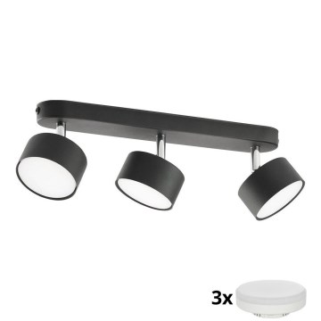 LED φωτιστικό σποτ CLARK 3xGX53/10W/230V μαύρο