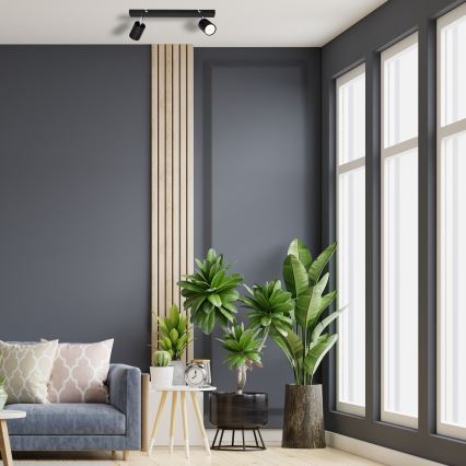 LED Φωτιστικό σποτ LED TUNE 2xGU10/4,8W/230V μαύρο