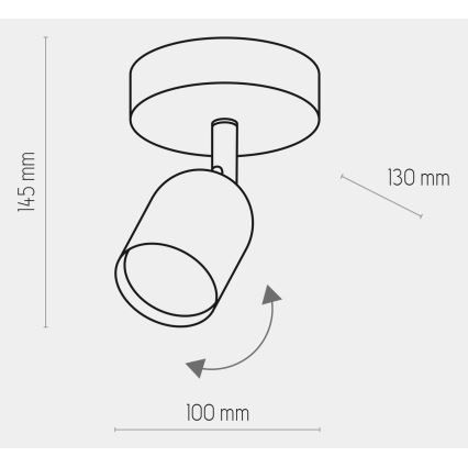 LED φωτιστικό σποτ TOP 1xGU10/10W/230V λευκό
