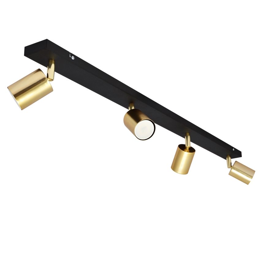 LED Φωτιστικό σποτ TUNE 4xGU10/4,8W/230V χρυσαφί/μαύρο