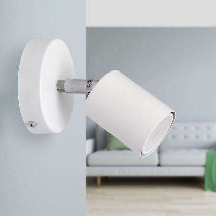 LED Φωτιστικό σποτ τοίχου LED TUNE 1xGU10/4,8W/230V λευκό