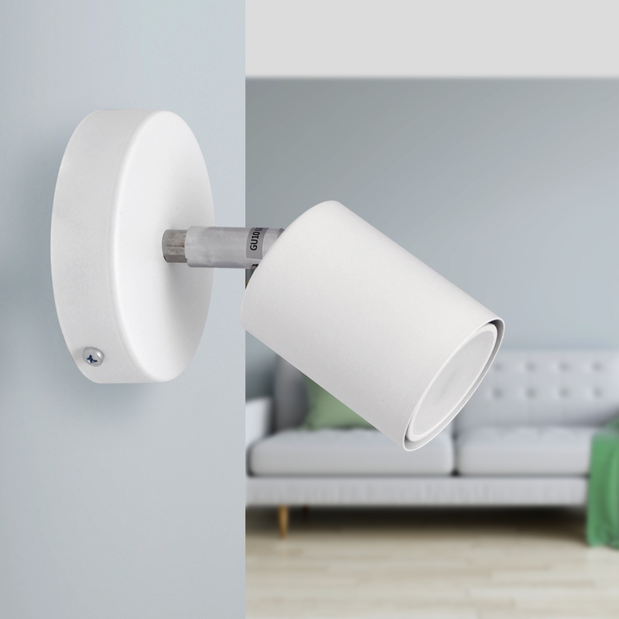 LED Φωτιστικό σποτ τοίχου LED TUNE 1xGU10/4,8W/230V λευκό