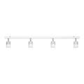 LED Φωτιστικό σποτ LED TUBSSON 4xGU10/4,8W/230V λευκό/γυαλιστερό χρώμιο