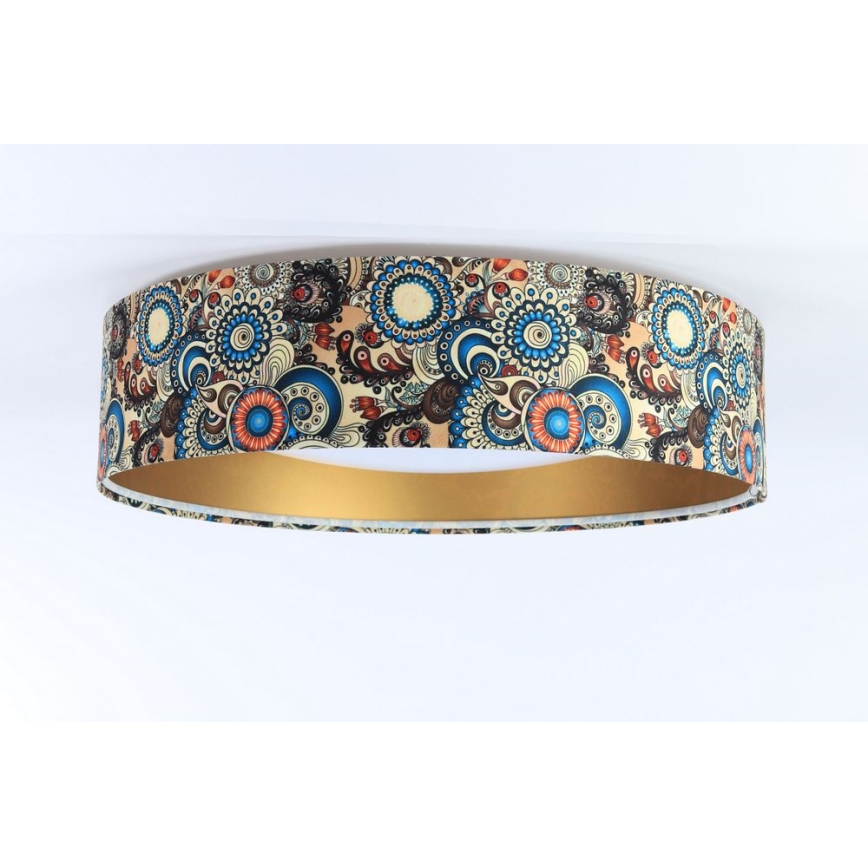 LED Ρυθμιζόμενο Φωτιστικό SMART GALAXY LED/24W/230V διάμ. 44 εκ. πολύχρωμο/χρυσό 3000-6500K + τηλεχειριστήριο