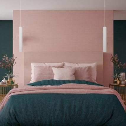 Φωτιστικό LED κρεμαστό με καλώδιο TUBA 1xGU10/4,8W/230V λευκό