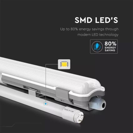 LED Τεχνικό φθορισμού φωτιστικό LED/22W/230V 6400K 150cm IP65