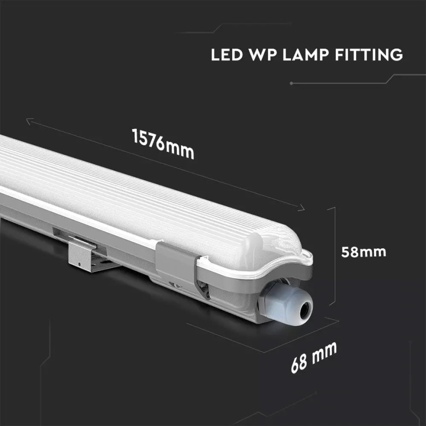 LED Τεχνικό φθορισμού φωτιστικό LED/22W/230V 6400K 150cm IP65