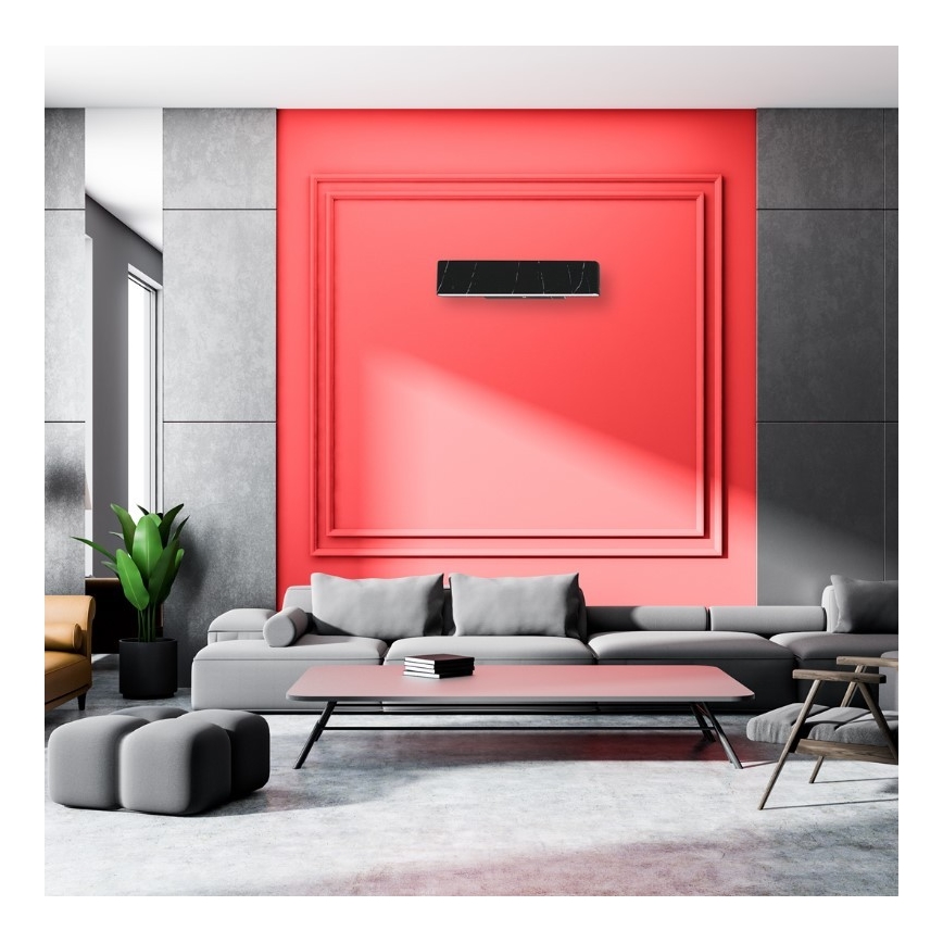 LED Φωτιστικό τοίχου PIERCE LED/12W/230V 30 cm μαύρο