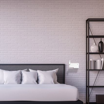 LED Φωτιστικό Τοίχου SHELF 1 × LED / 4 W + 1 × LED / 5 W + 1 × LED / 2 W / 230 V Λευκό