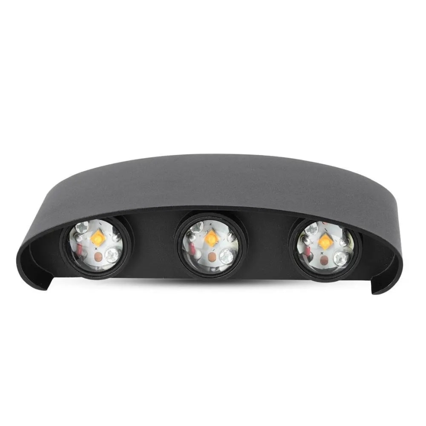 LED Φωτιστικό τοίχου εξωτερικού χώρου 6xLED/6W/230V IP54 4000K μαύρο