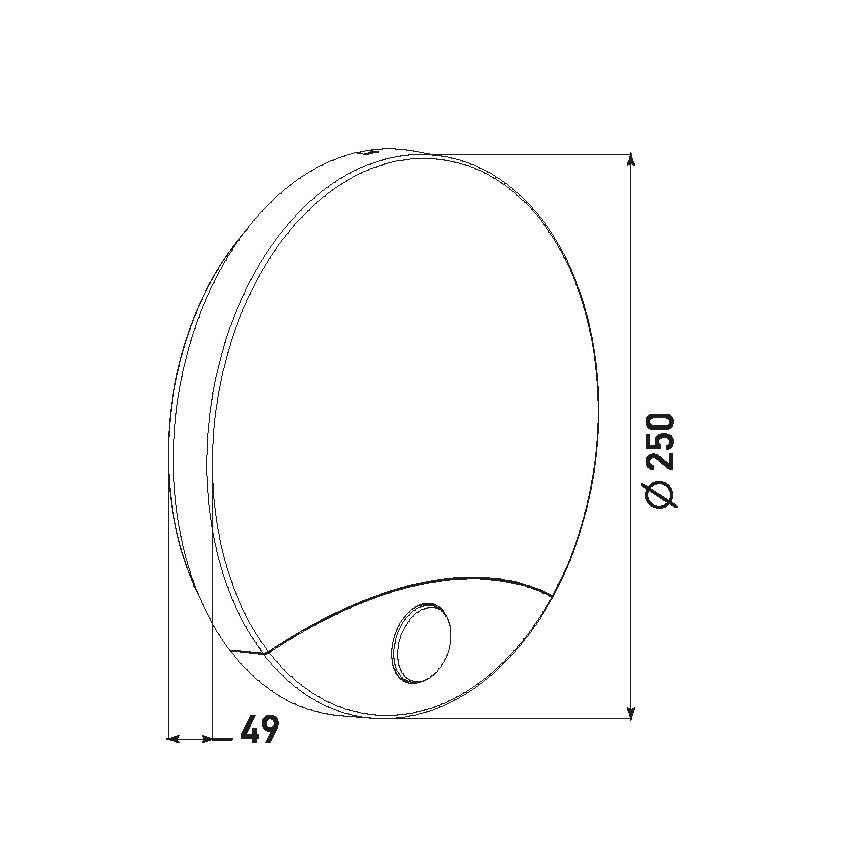 LED Φωτιστικό τοίχου εξωτερικού χώρου με αισθητήρα HIBIS LED/15W/230V IP44