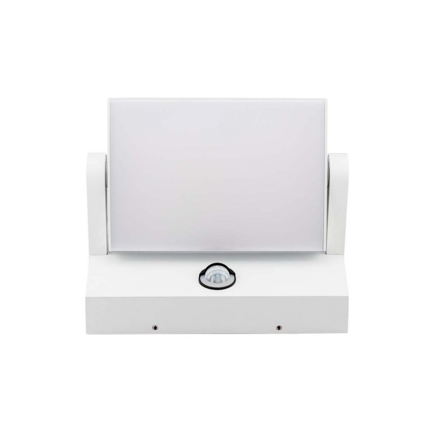 LED Φωτιστικό τοίχου εξωτερικού χώρου με αισθητήρα LED/17W/230V 4000K IP65 λευκό