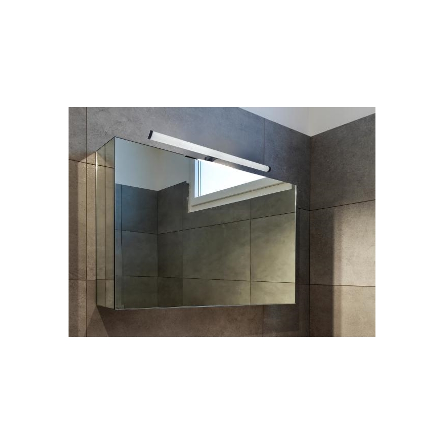 LED φωτιστικό για καθρέφτη μπάνιου/12W/230V 59,5 cm IP44 μαύρο